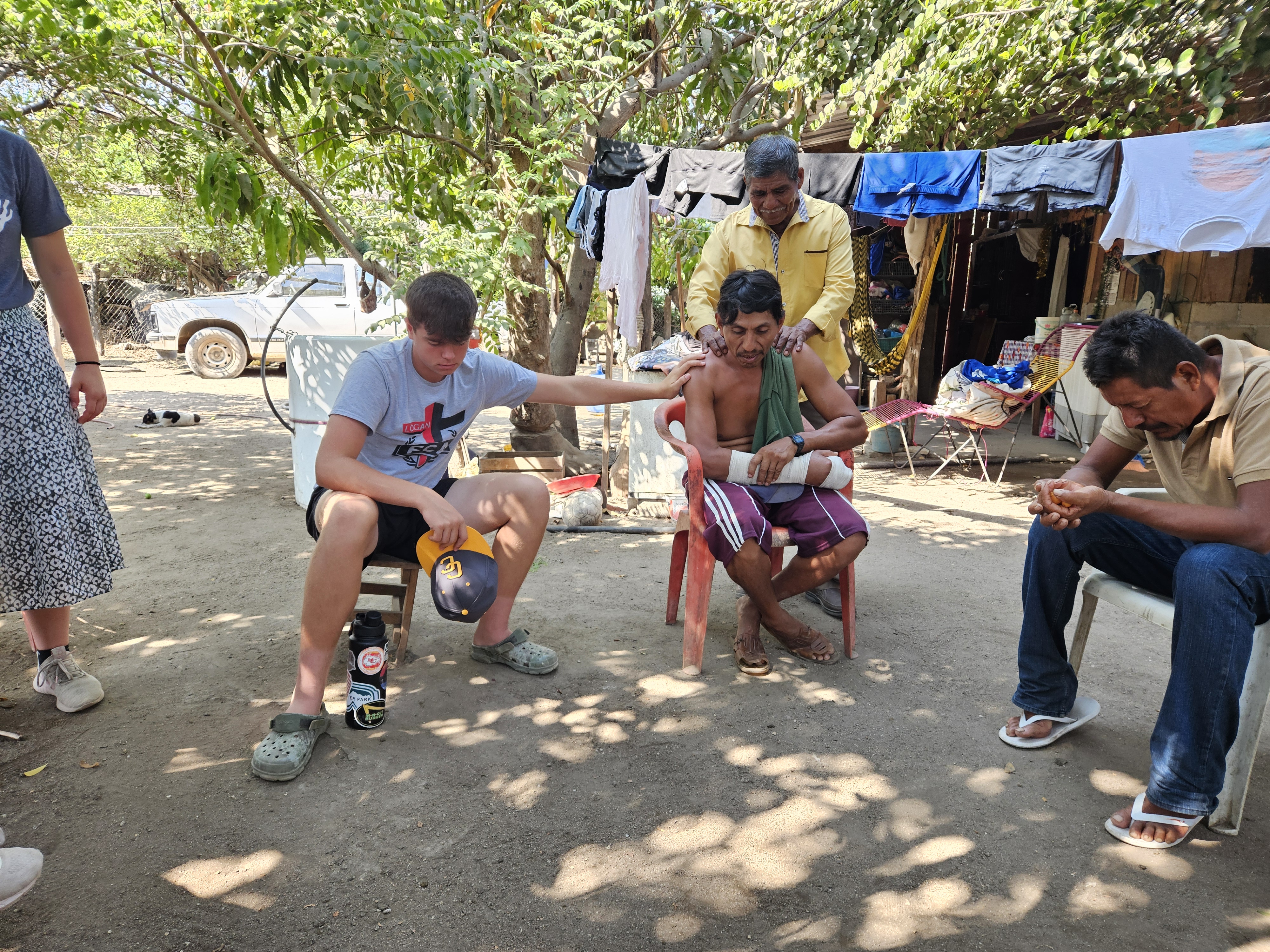 Praying for the locals Praying for the locals